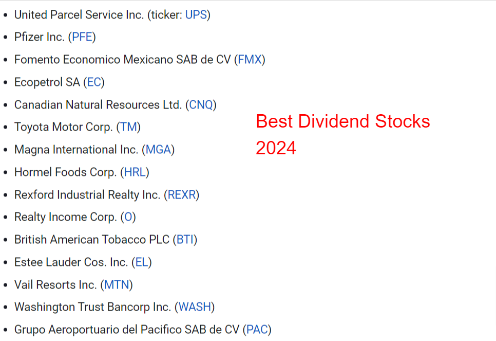 Best Dividend Stocks